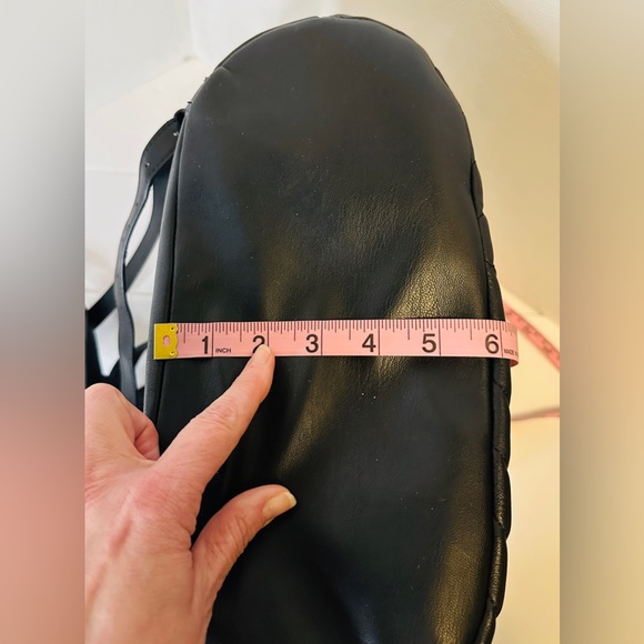 SAM EDELMAN Black and White Martha Chevron Quilted Flap Backpack Purse Bag - Picture 8 of 8